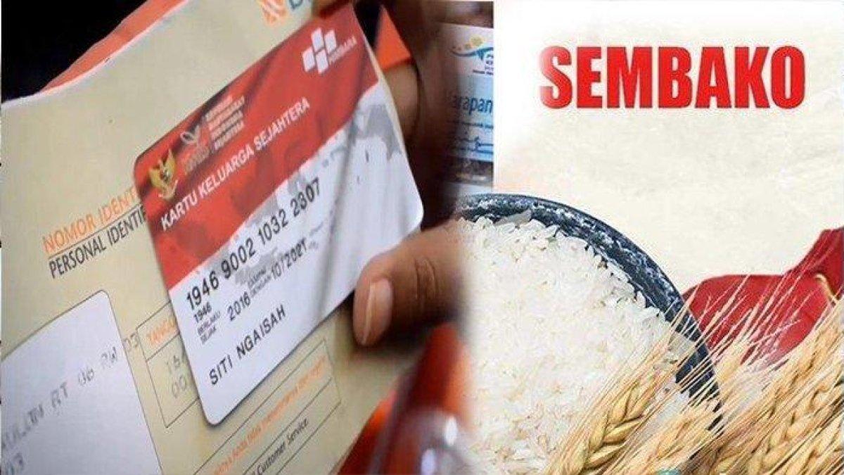 Ilustrasi bantuan sosial sembako BPNT.