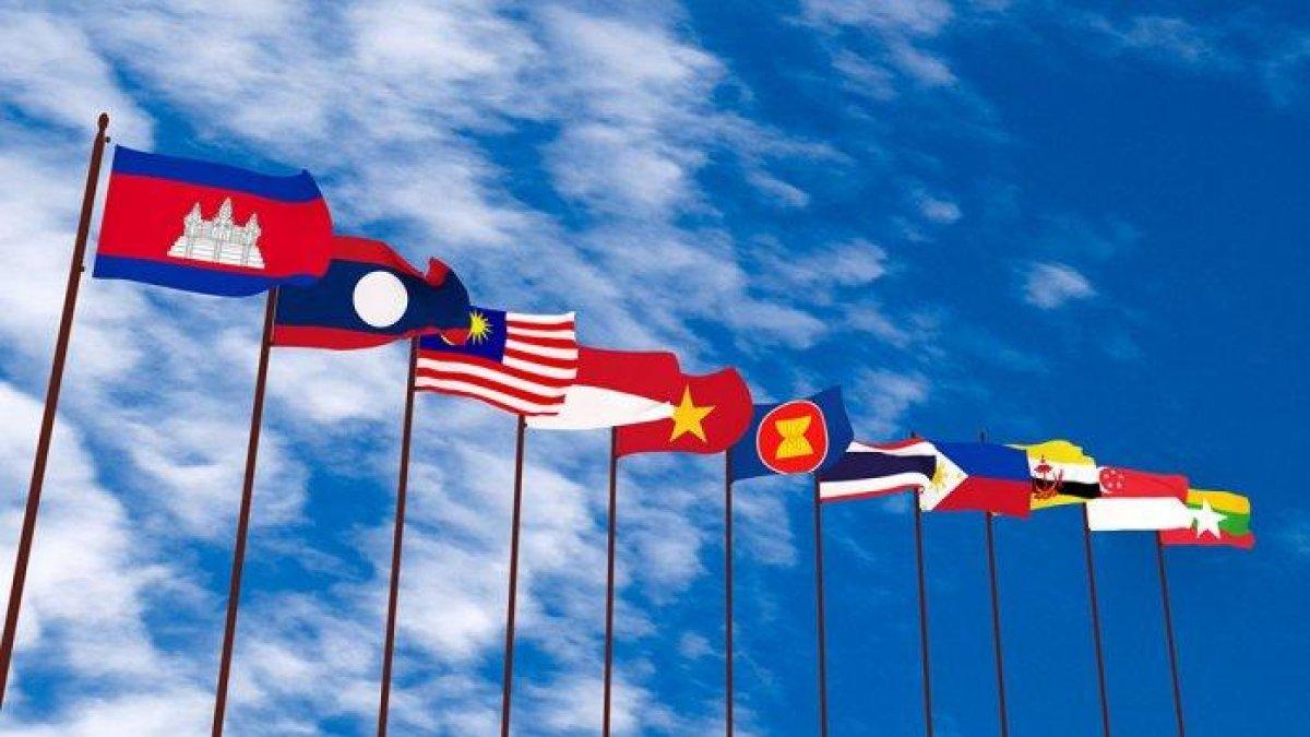 Ilustrasi bendera Negara ASEAN