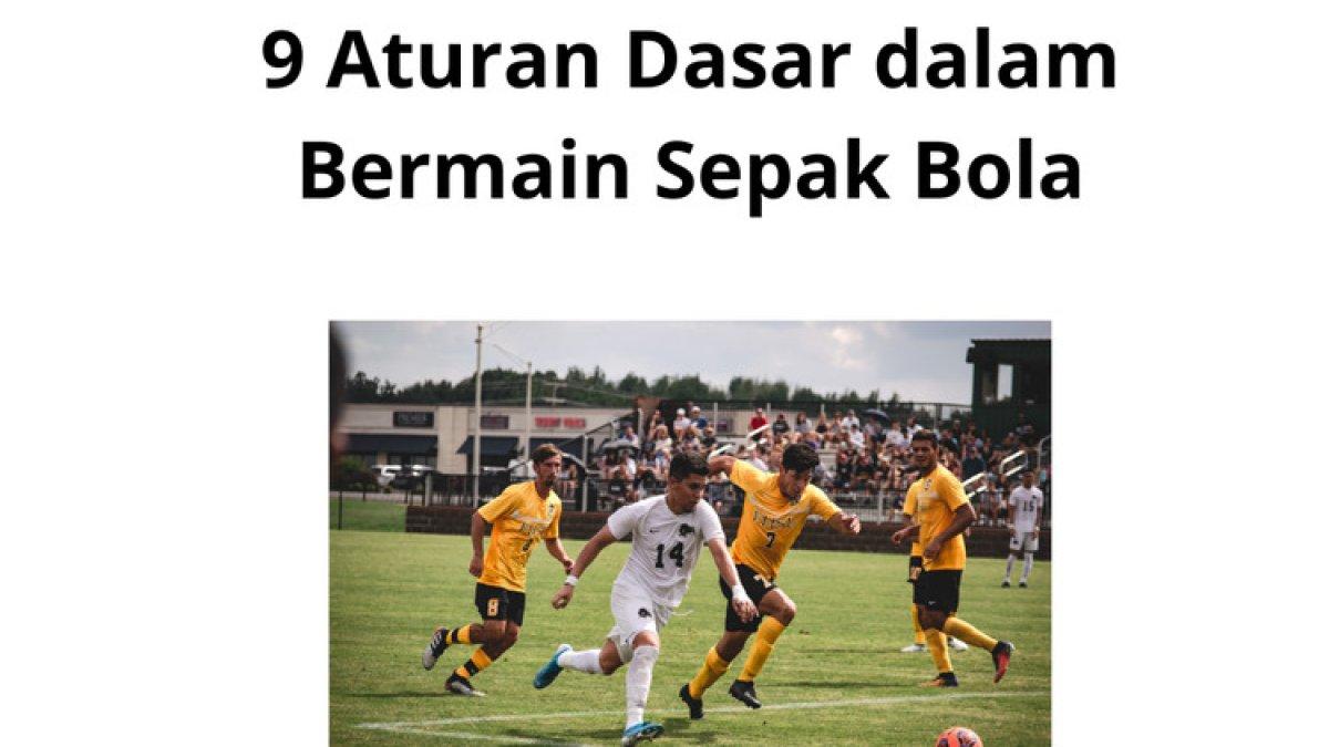 Ilustrasi bermain sepak bola