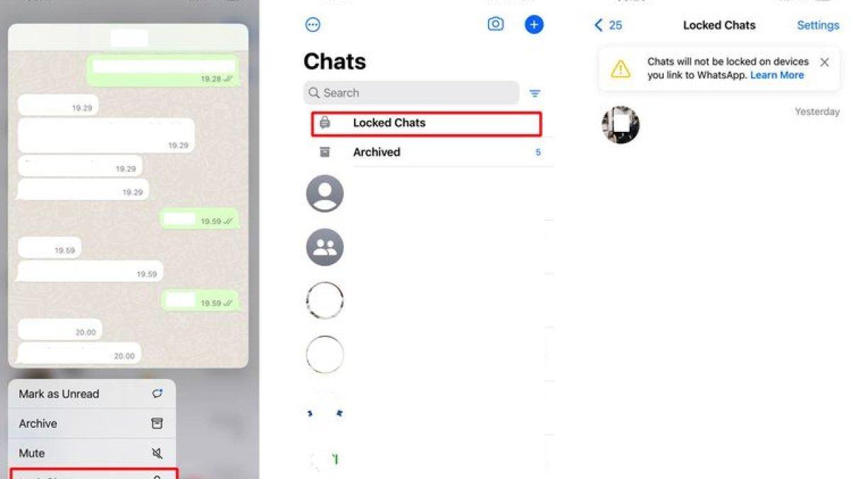 Ilustrasi cara menyembunyikan chat WA dengan kode rahasia.