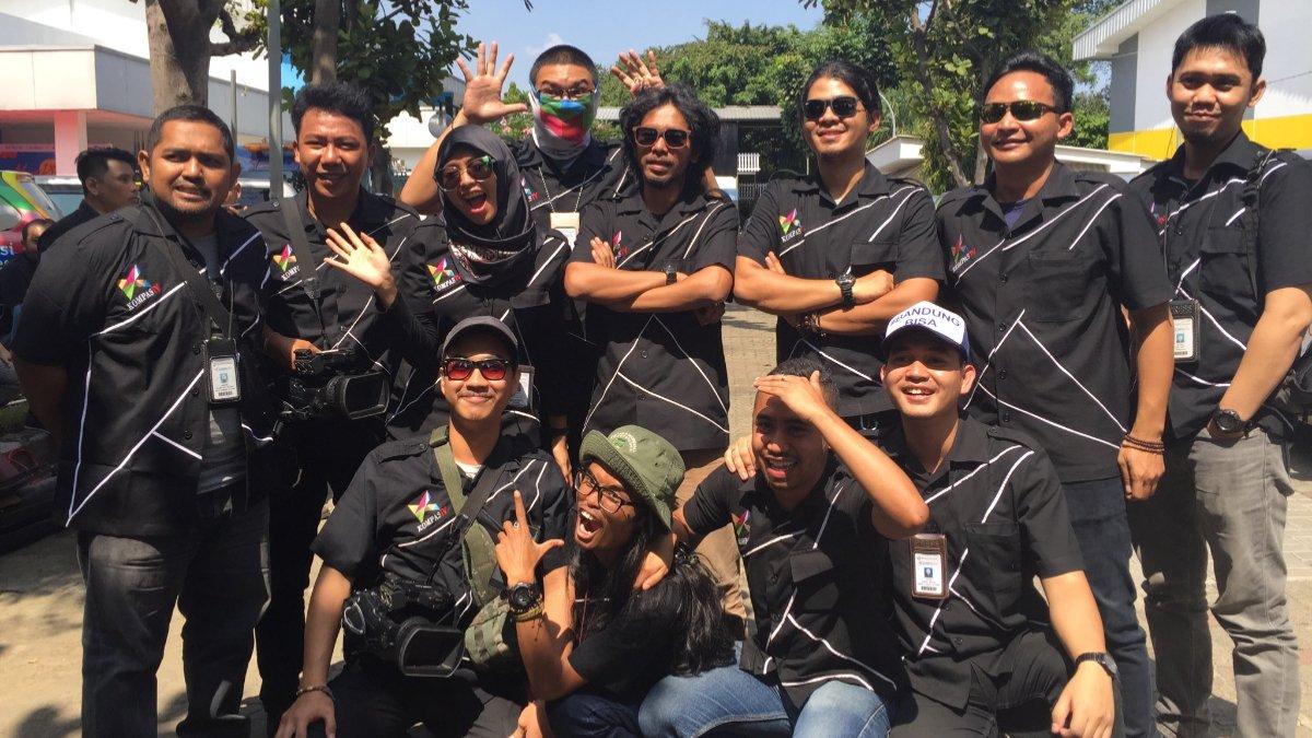 Ilustrasi crew Kompas TV.