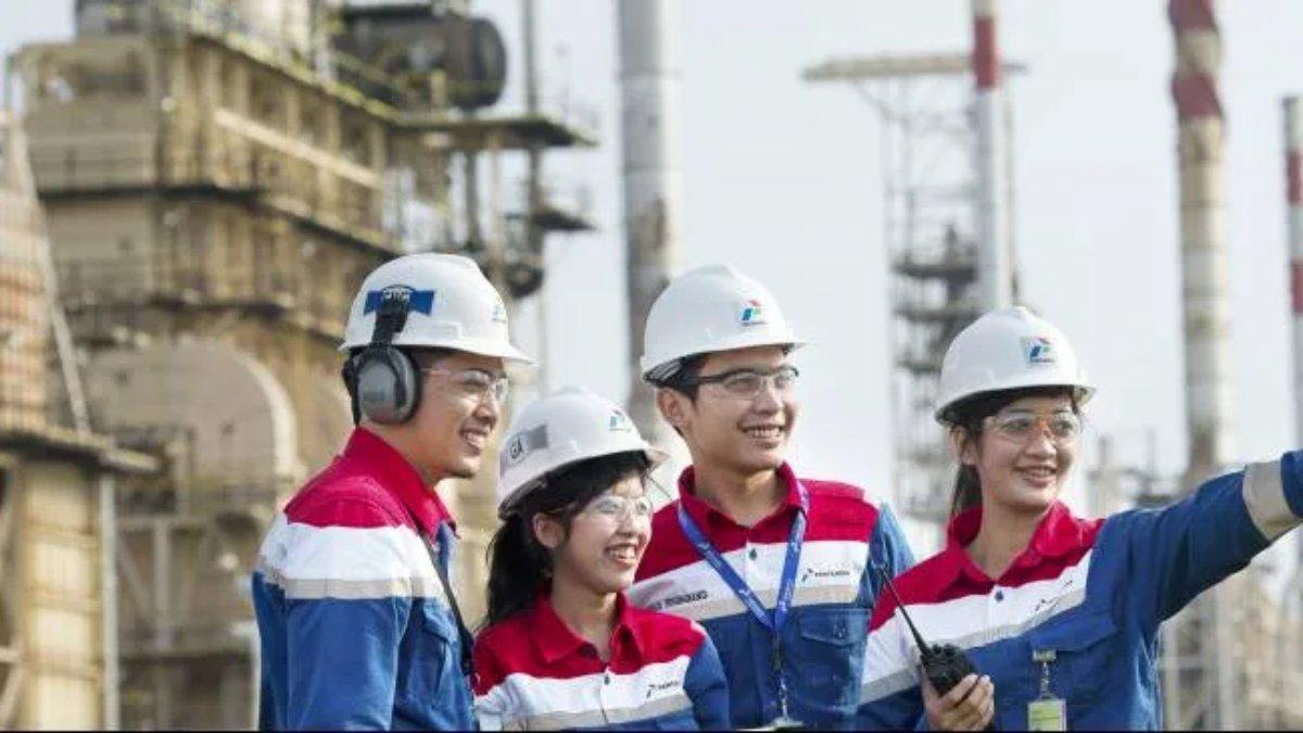 Ilustrasi karyawan PT Pertamina.