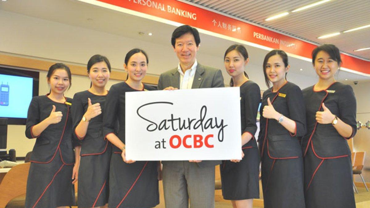 Ilustrasi karyawan Bank OCBC.