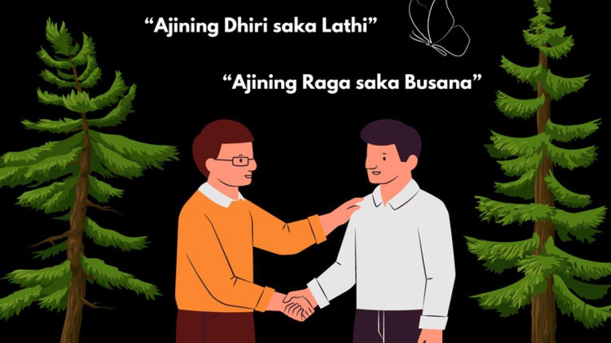 Ilustrasi kedua saling berjabat tangan