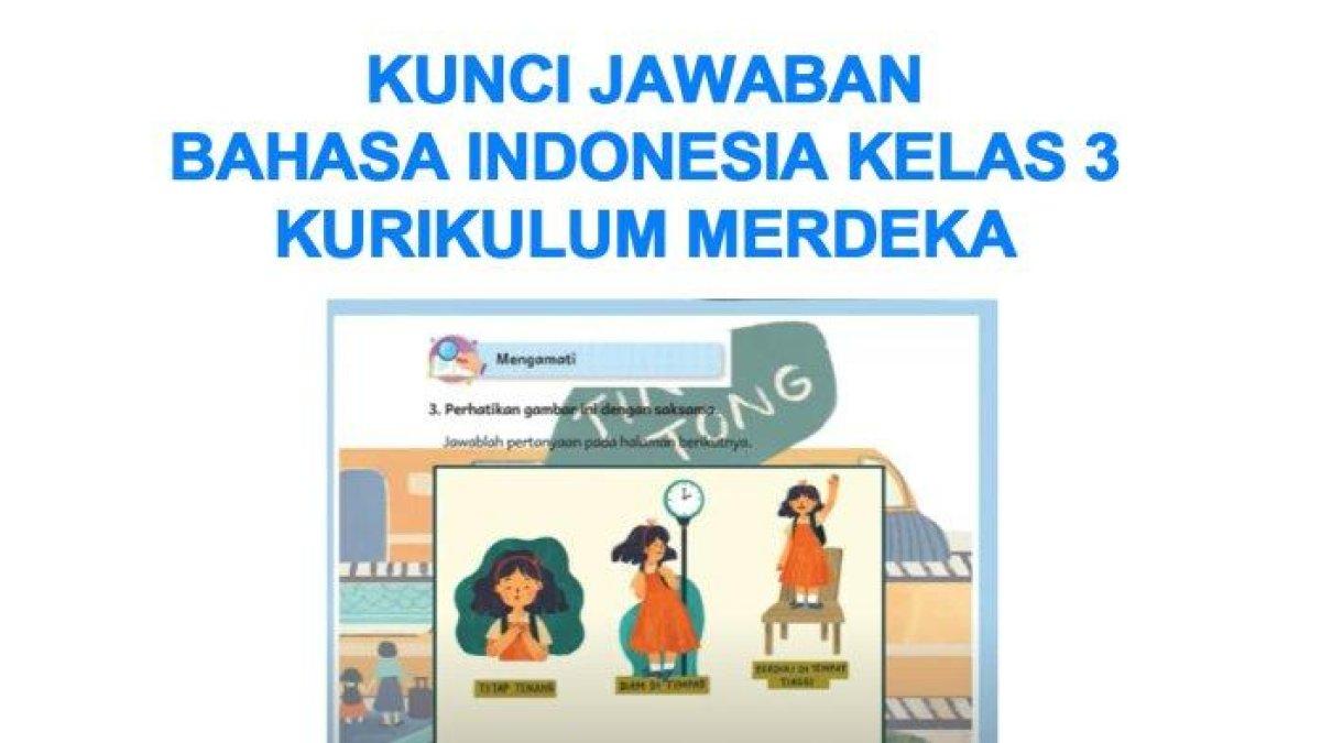 BAHASA INDONESIA KELAS 3 - Ilustrasi kunci jawaban kelas 3 diedit dari Photoshop. Berikut kunci jawaban Bahasa Indonesia Kelas 3 Kurikulum Merdeka halaman 141.