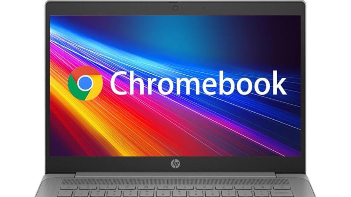 FOTO ILUSTRASI - Ilustrasi laptop Chromebook. Foto merupakan dokumen Amazon yang diunduh pada Kamis (17/7/2025).