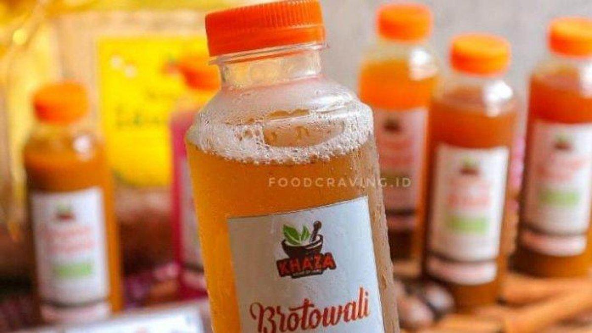 Ilustrasi minuman jamu kemasan