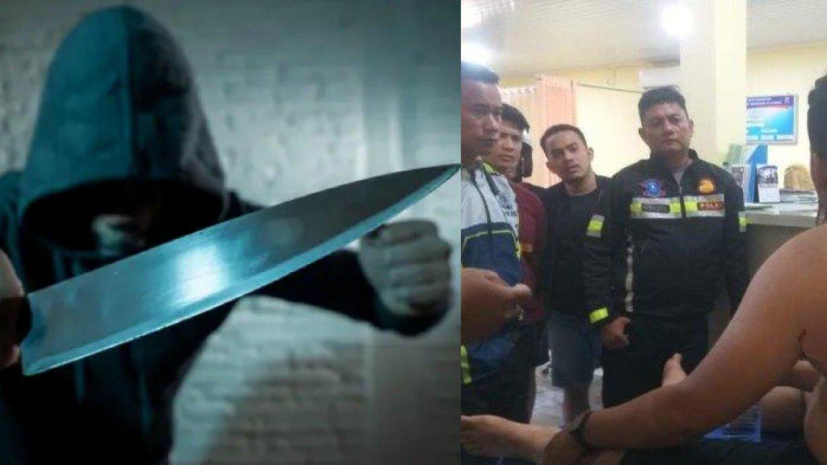 Ilustrasi penusukan. Astagfirullah! awalnya tanya alamat baik-baik, sopir di Padang nekat tusuk polisi pakai pisau.