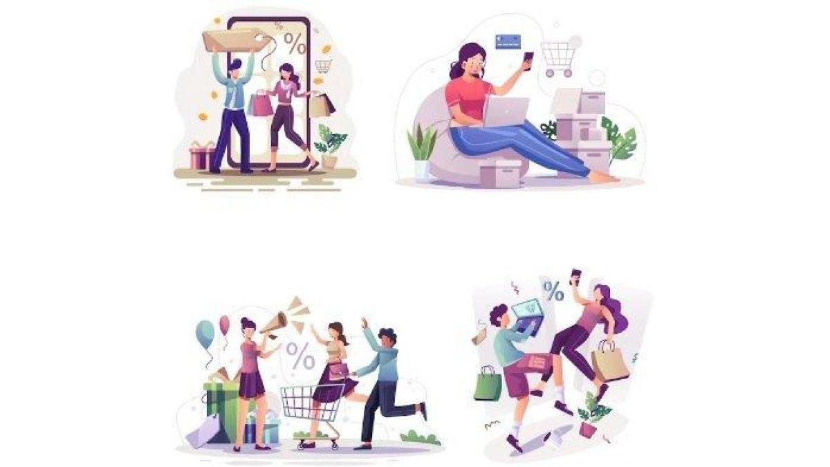 Ilustrasi perilaku konsumtif