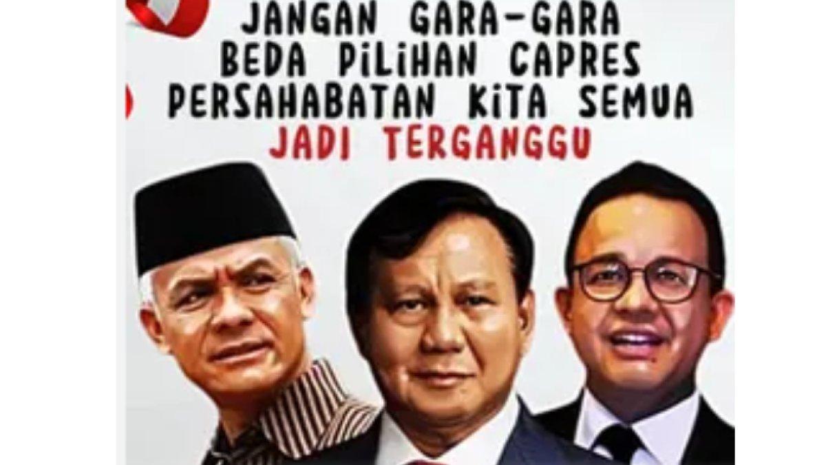 Ilustrasi peringatan jangan bertengkar gegara beda pilihan capres