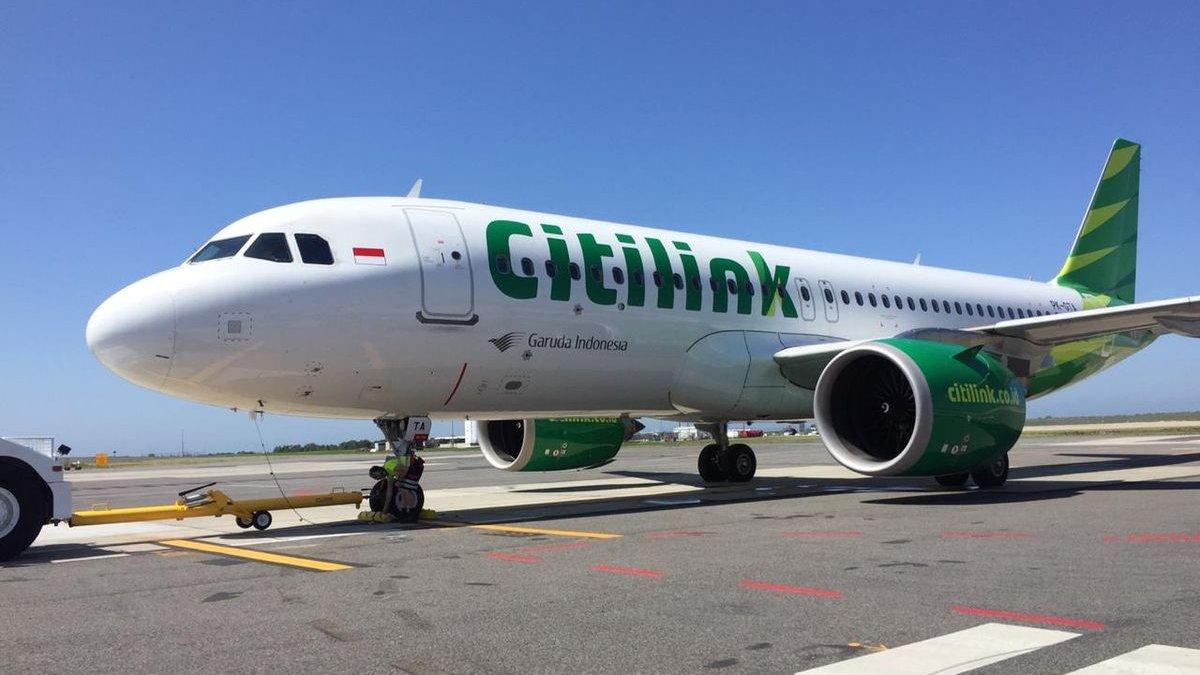 Ilustrasi pesawat Citilink.