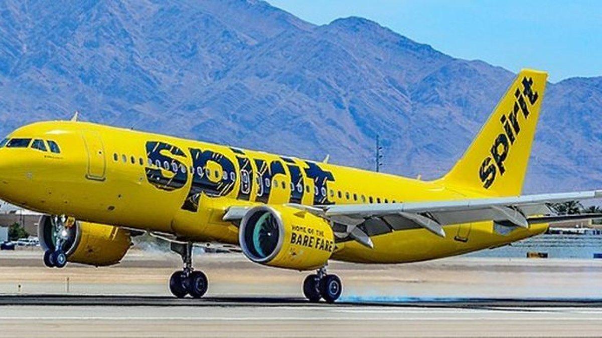 Ilustrasi pesawat maskapai Spirit Airlines [Wikimedia/Tomás Del Coro].