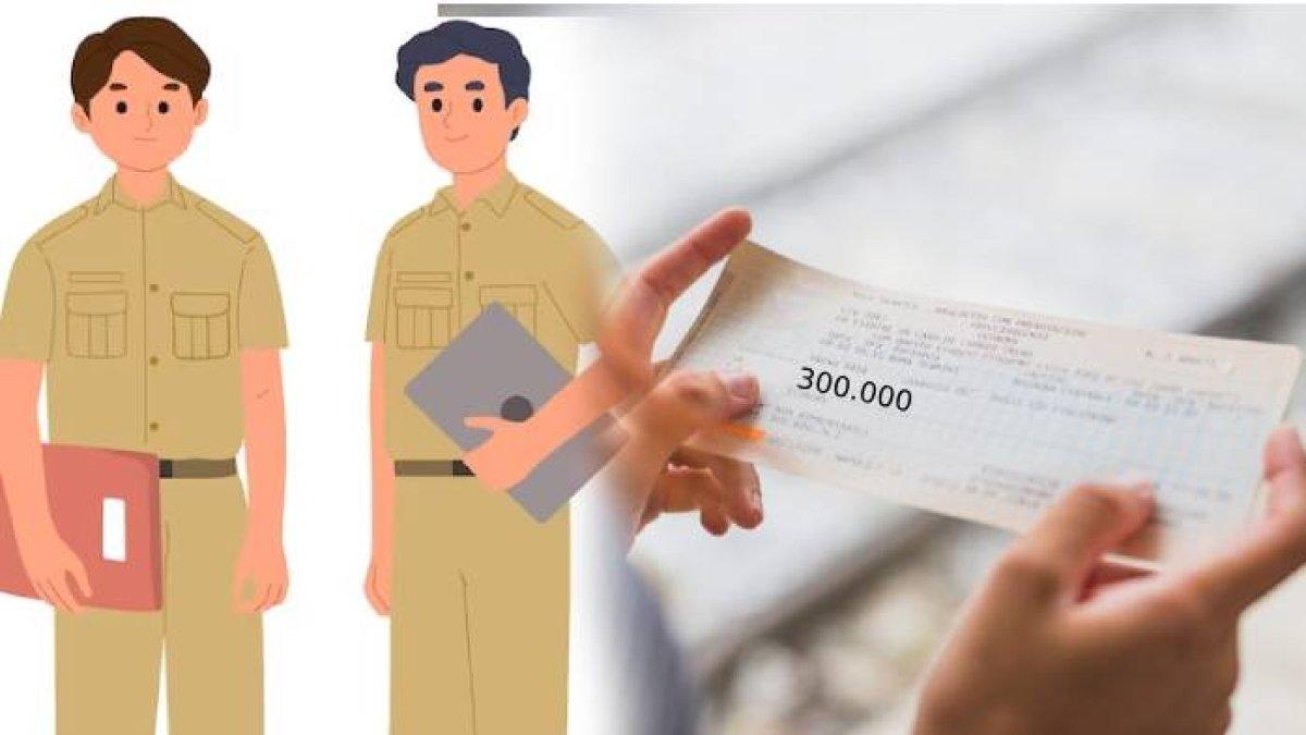 Ilustrasi seorang guru yang digaji hanya 300 ribu per bulan