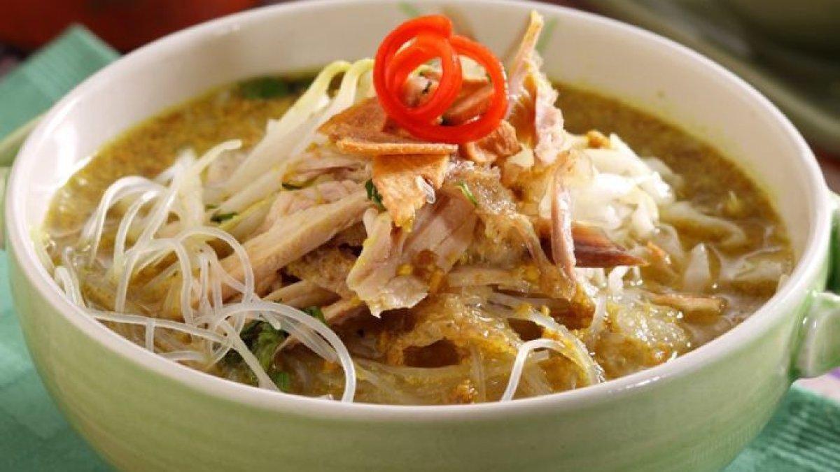 SOTO DI KLATEN: Ilustrasi soto ayam. (Sajian Sedap)