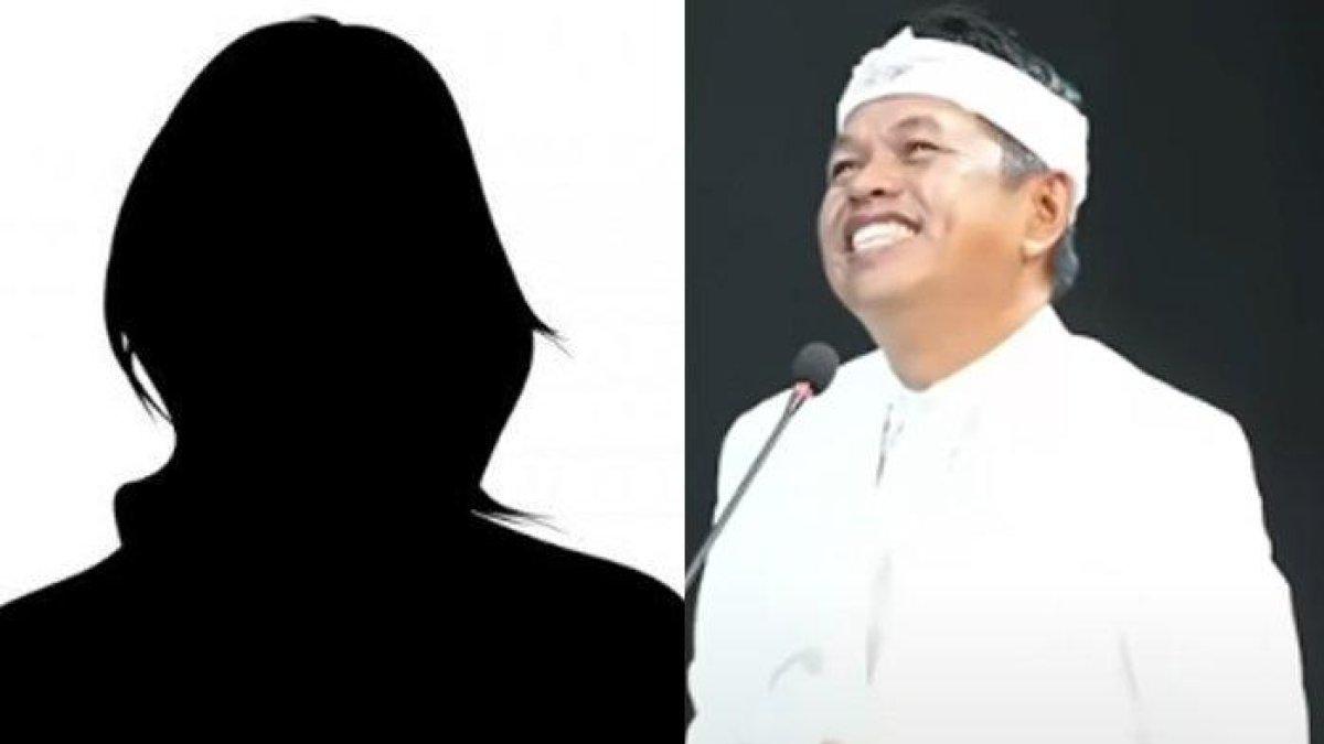 PACAR BARU DEDI MULYADI - Ilustrasi wanita dan foto Gubernur Jabar Dedi Mulyadi saat sambutan di acara Wisuda mahasiswa Universitas Pasundan. Dedi Mulyadi Bocorkan Pacar Baru Saat Umumkan Beasiswa