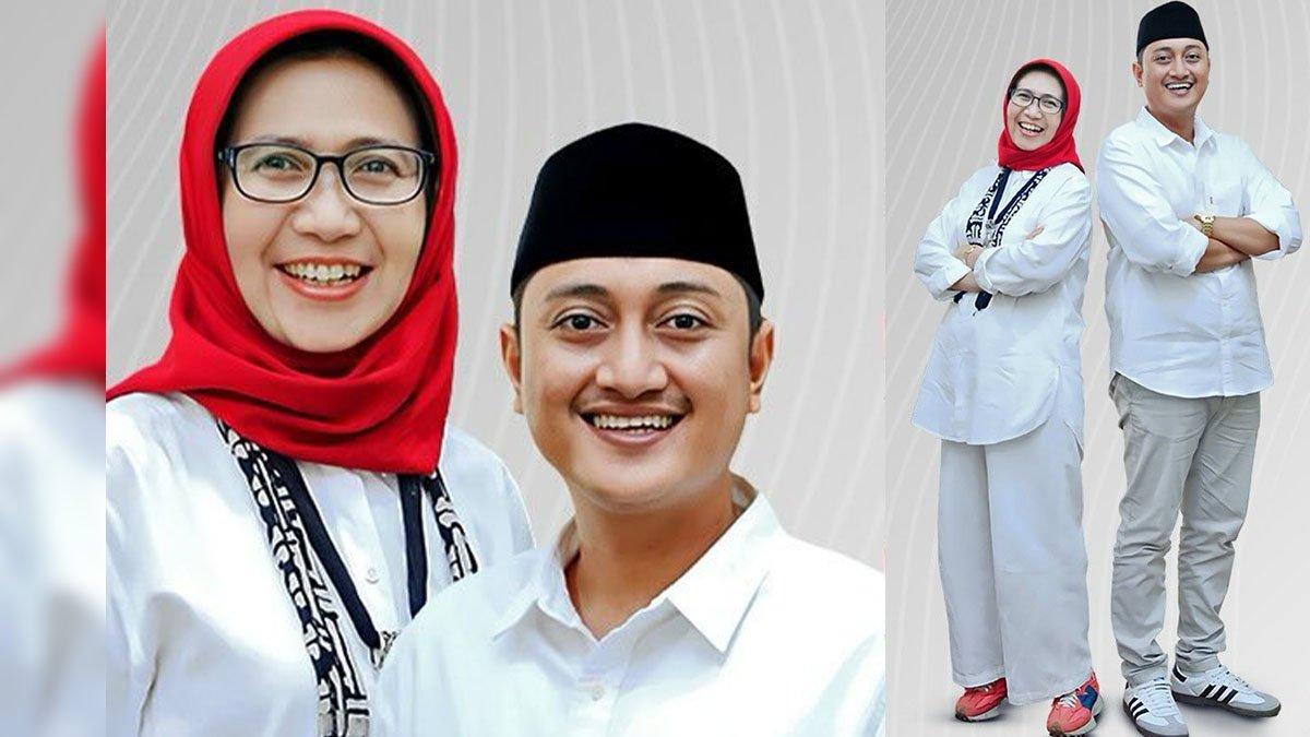 Indah Amperawati dan Yudha Adji Kusuma di Pilkada Lumajang 2024.
