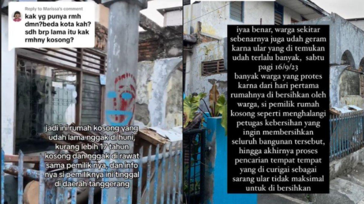 Info yang beredar, pemilik rumah tinggal di daerah Tanggerang.