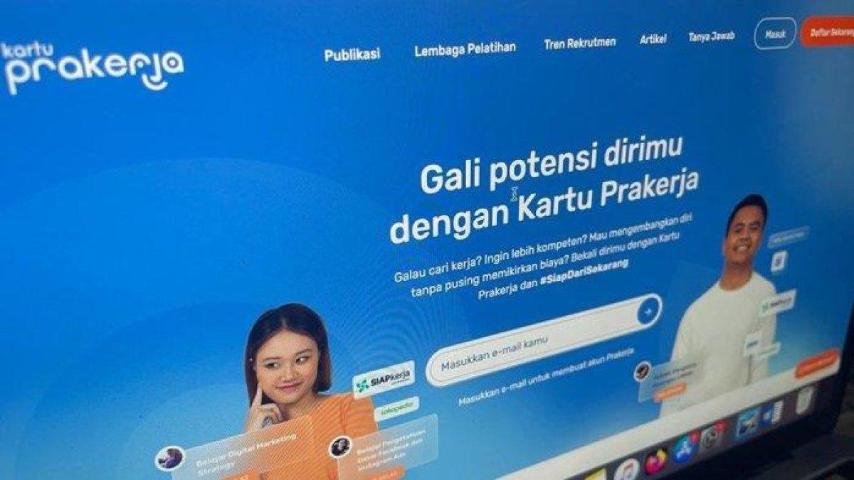 Informasi pendaftaran Kartu Prakerja 2024.
