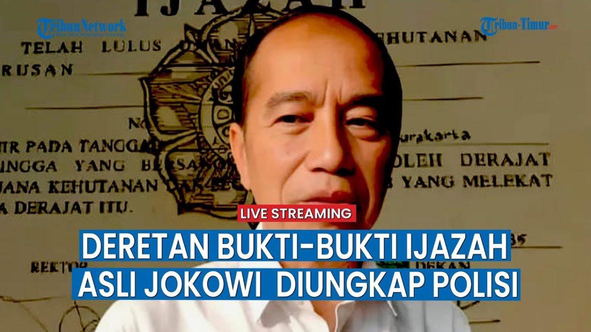 POLEMIK IJAZAH JOKOWI - Capture YouTube Tribun Toraja menampilkan potret Jokowi. Ini 7 bukti Bareskrim nyatakan ijazah Jokowi asli, termasuk transkrip nilai