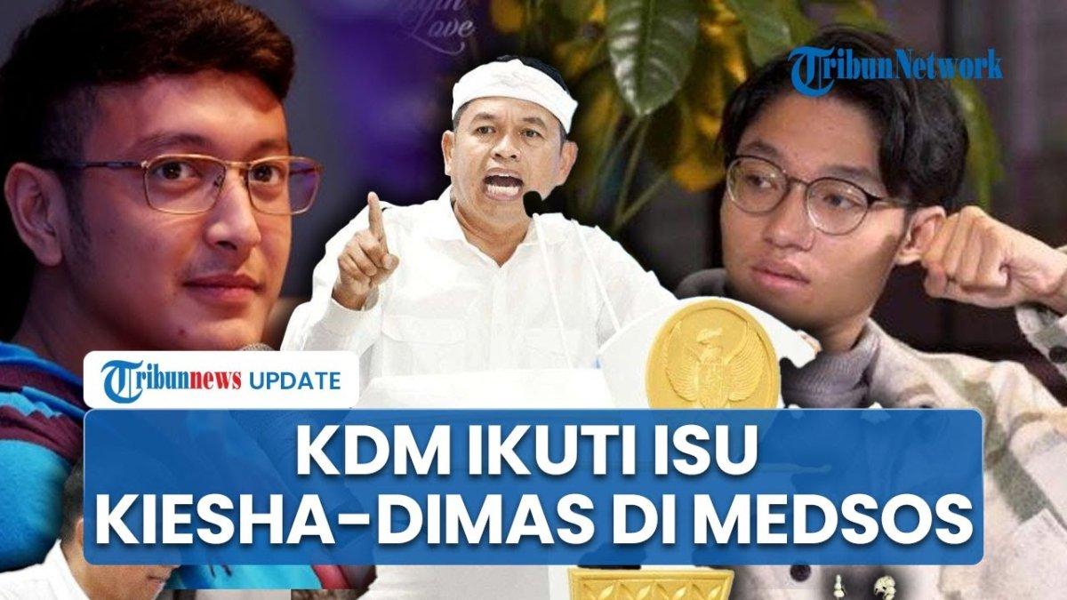 DIMAS GAMPAR KIESHA - Capture YouTube Tribunnews menampilkan Dimas Anggara, Dedi Mulyadi dan Kiesha Alvaro. Ini jawaban Dedi Mulyadi diminta bawa Dimas Anggara ke barak militer