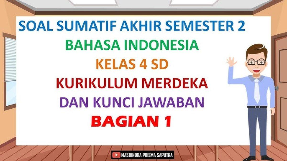 10 Soal & Kunci Jawaban Ujian Bahasa Indonesia Kelas 4 SD Kurikulum ...