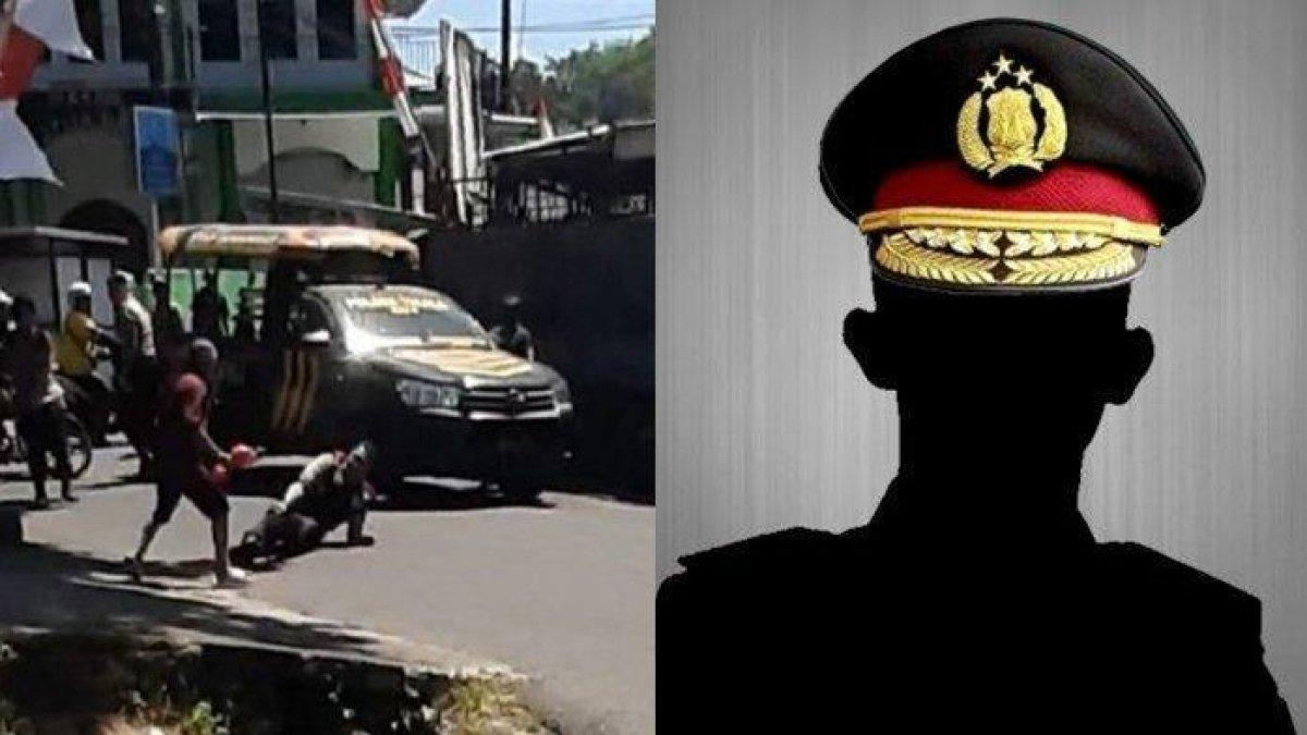 Inilah detik-detik Aiptu Malino Baginda ditebas parang oleh ODGJ di Manado, warga meminta tembak!