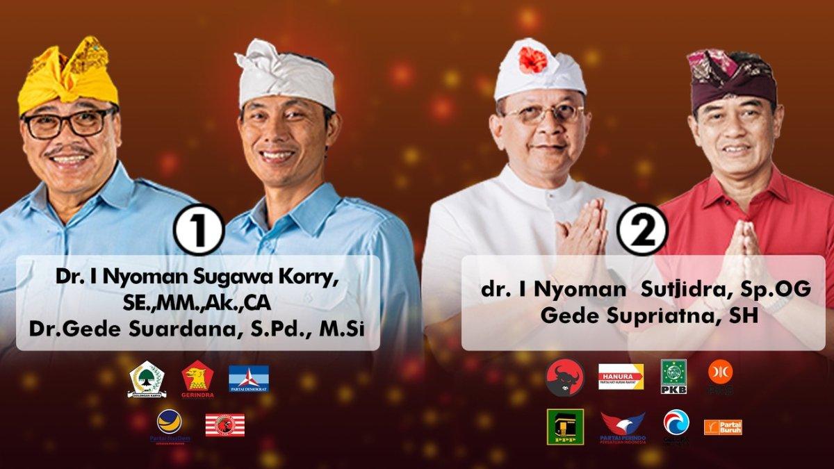 Inilah hasil real count Komisi Pemilihan Umum (KPU) Pilkada Buleleng 2024.