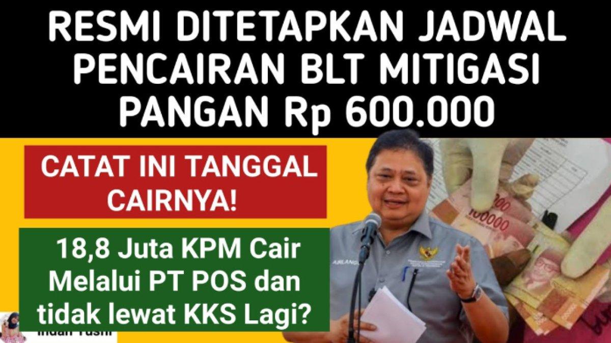 Inilah jadwal dan cara cek pencairan BLT Mitigasi Pangan 2024