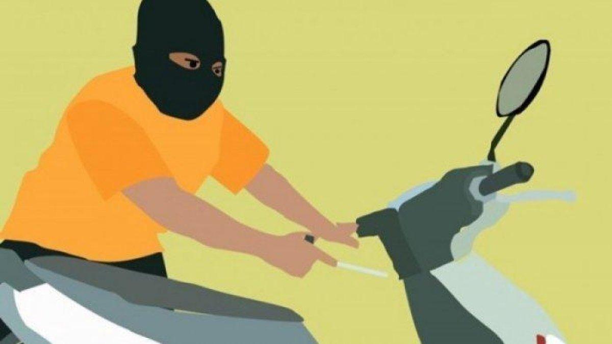 ILUSTRASI maling motor