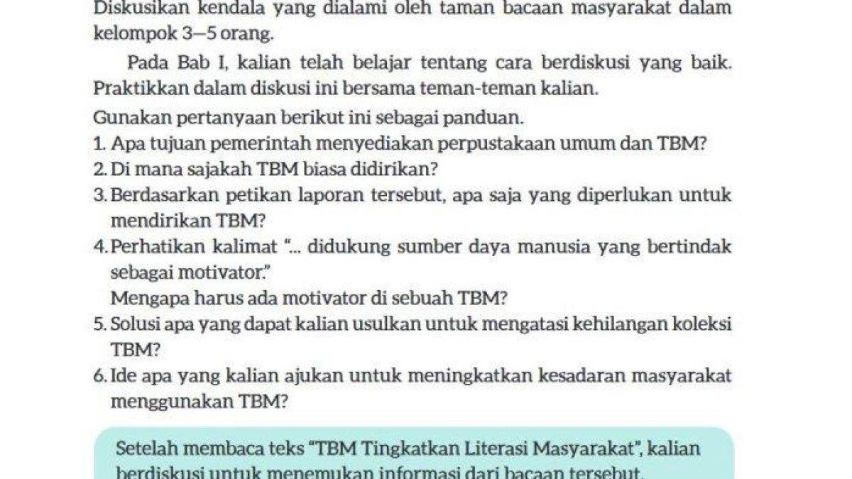 Inilah kunci jawaban Bahasa Indonesia kelas 9 SMP/MT