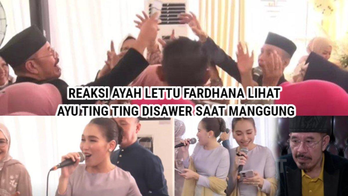 Inilah reaksi Dharsyi Akib, ayah dari Lettu Fardhana saat melihat Ayu Ting Ting disawer saat nyanyi di sebuah acara.