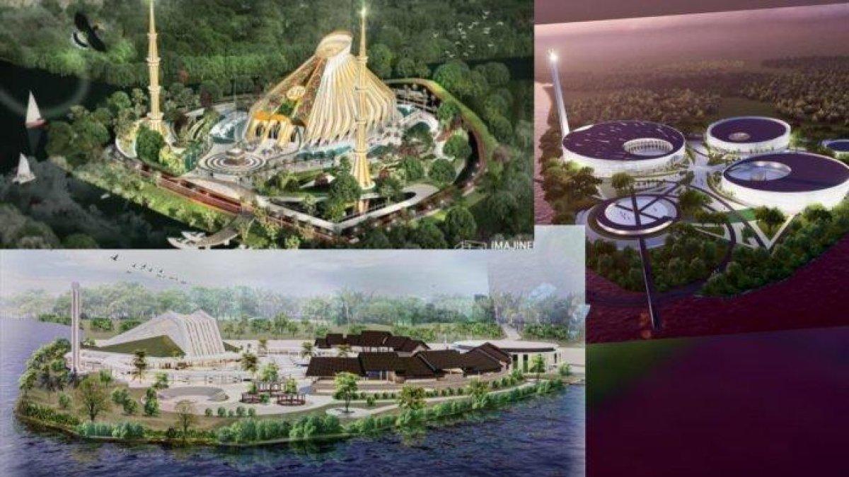 PEMBANGUNAN KALTARA - Beberapa desain Islamic Center Bulungan yang bakal dibangun di Tanjung Buyu, Kecamatan Tanjung Palas, Bulungan Kalimantan Utara.