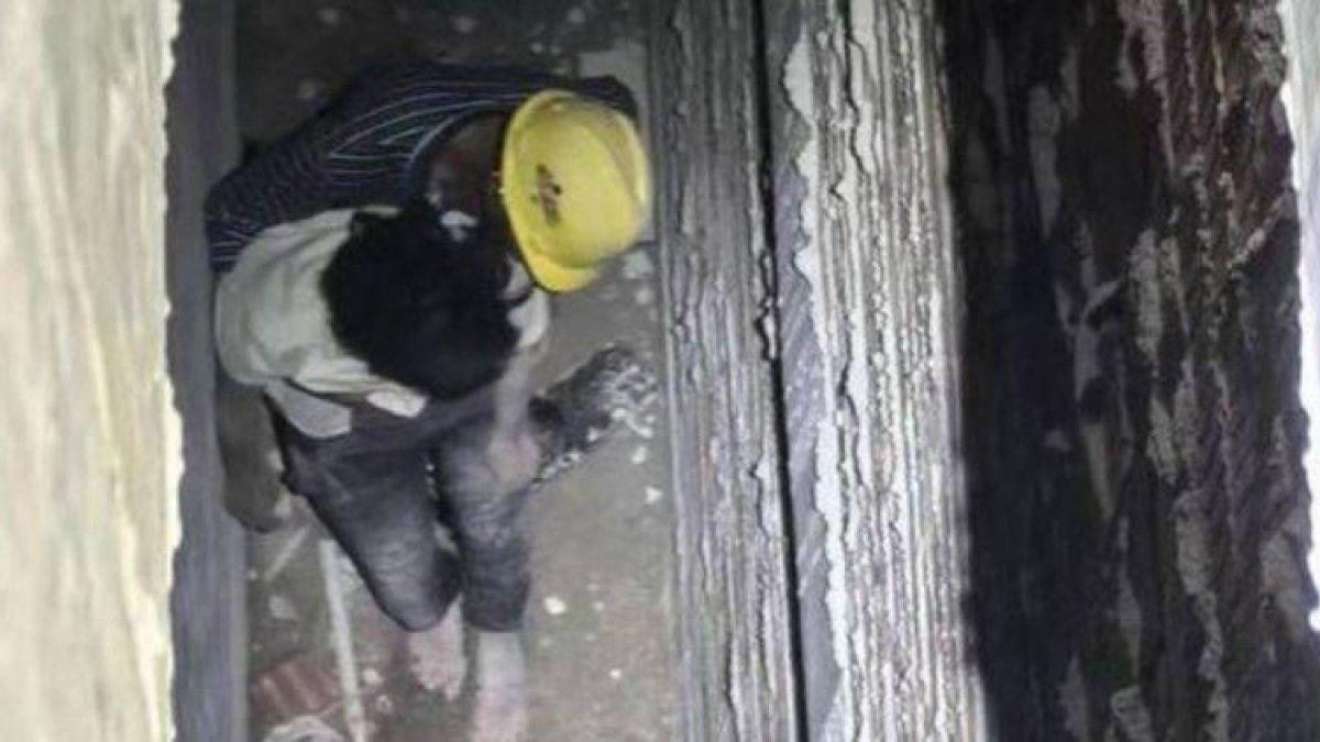 Istri selamat setelah jatuh ke lubang ventilasi.