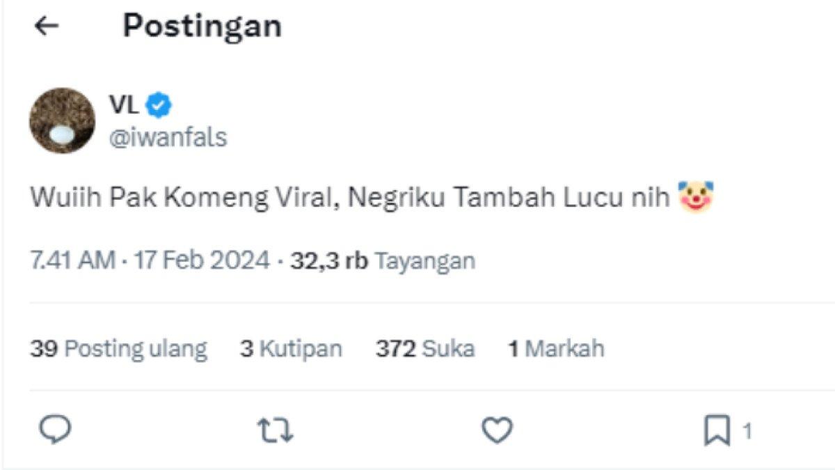 Iwan Fals komentari kemenangan Komeng di Pileg 2024
