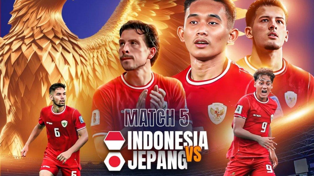 Jadwal prediksi Timnas Indonesia vs Jepang Kualifikasi Piala Dunia 2024.