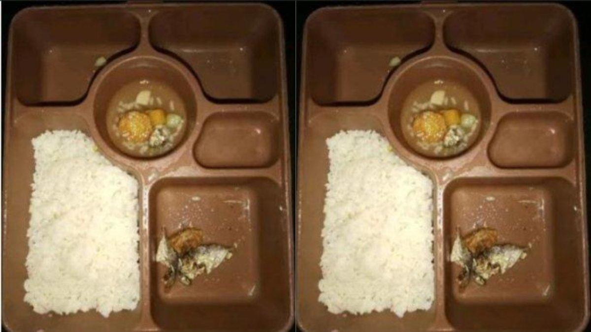 Jatah makan narapidana di sebuah lapas di Indonesia