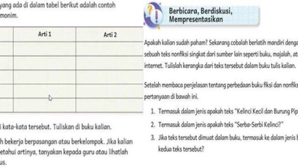 Kunci Jawaban Bahasa Indonesia Kelas 5 SD Halaman 39 40 Kurikulum Merdeka