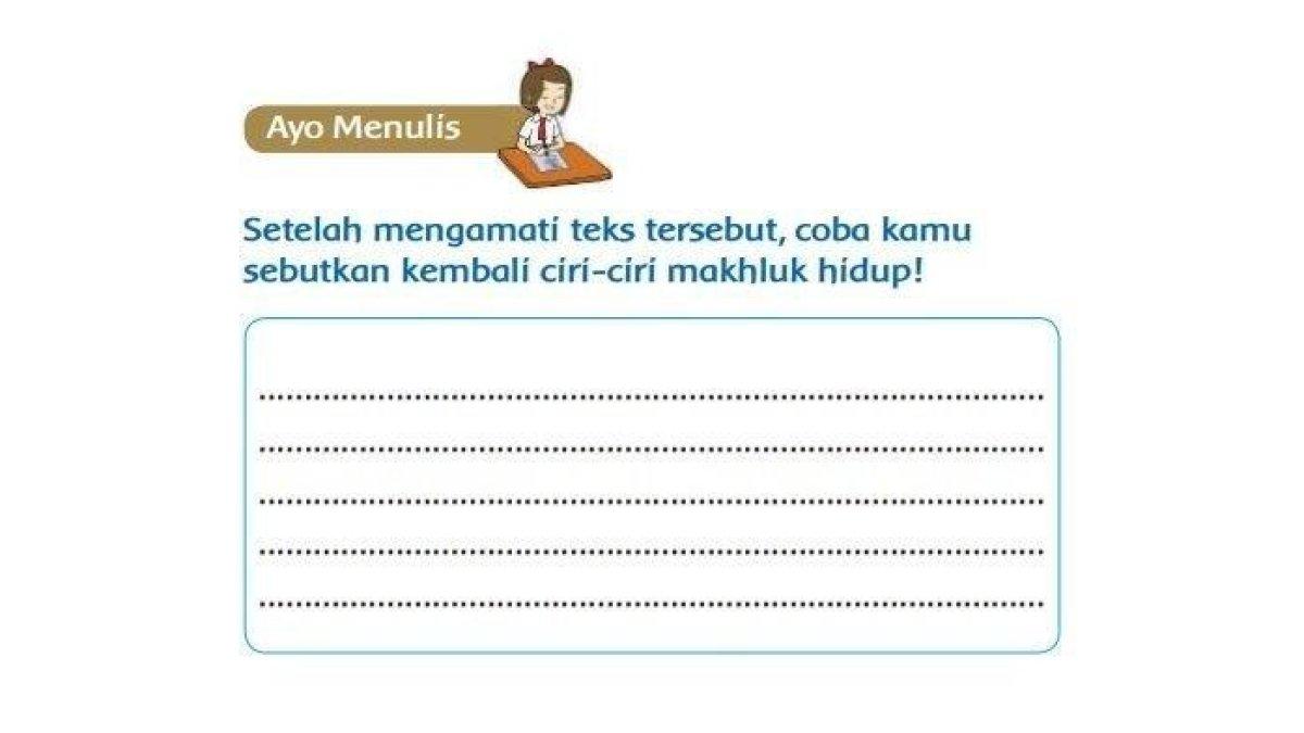 Kunci Jawaban Tema 1 Kelas 3 Sd Halaman 15 Subtema 1 Bagaimana Ciri