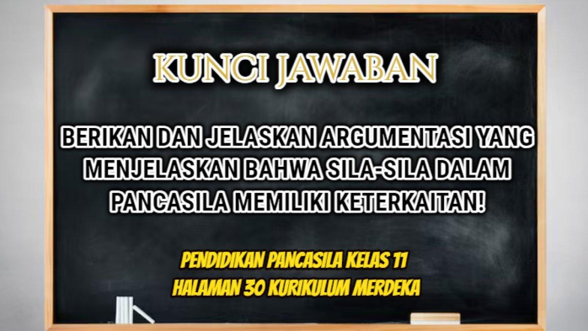 Jawaban dari soal 'Berikan dan jelaskan argumentasi yang menjelaskan bahwa sila-sila dalam Pancasila memiliki keterkaitan!'