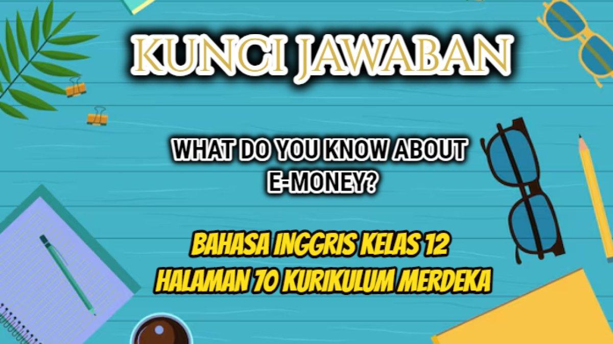 Jawaban dari soal 'What do you know about e-money?' dalam Bahasa Inggris Kelas 12 Halaman 70 Kurikulum Merdeka, Activity 1.