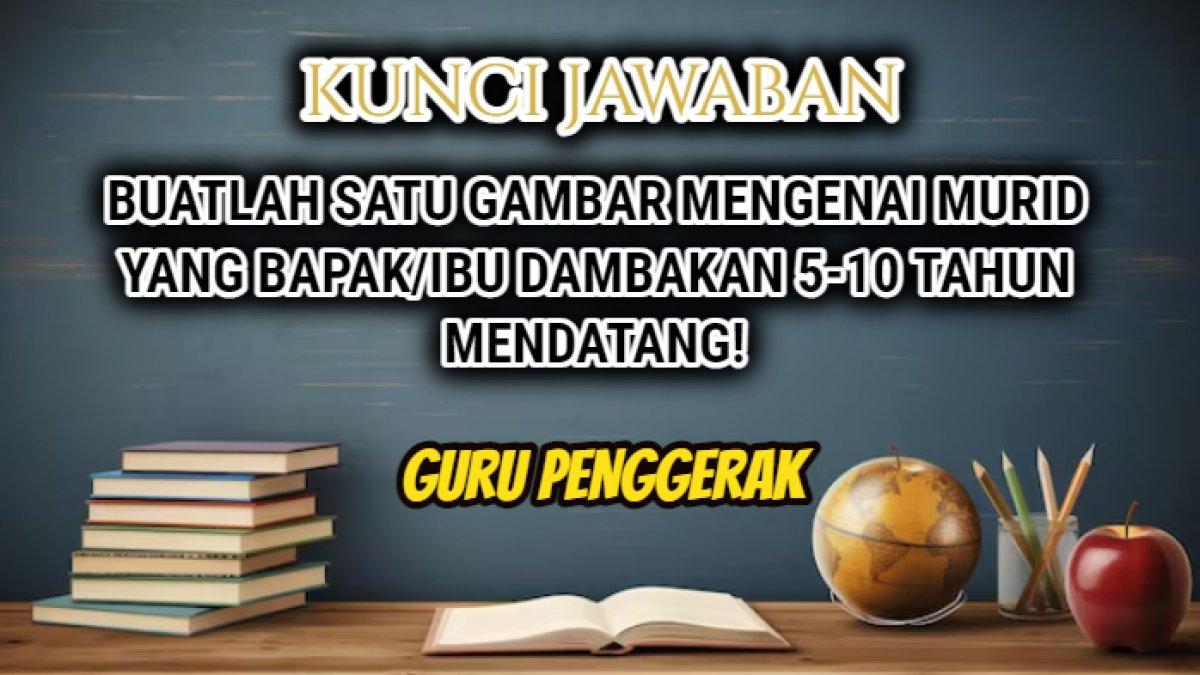 Jawaban soal 'Buatlah satu gambar mengenai murid yang Bapak/Ibu dambakan 5-10 tahun mendatang!' Modul 1.3 Mulai Dari Diri Sendiri, Guru Penggerak.