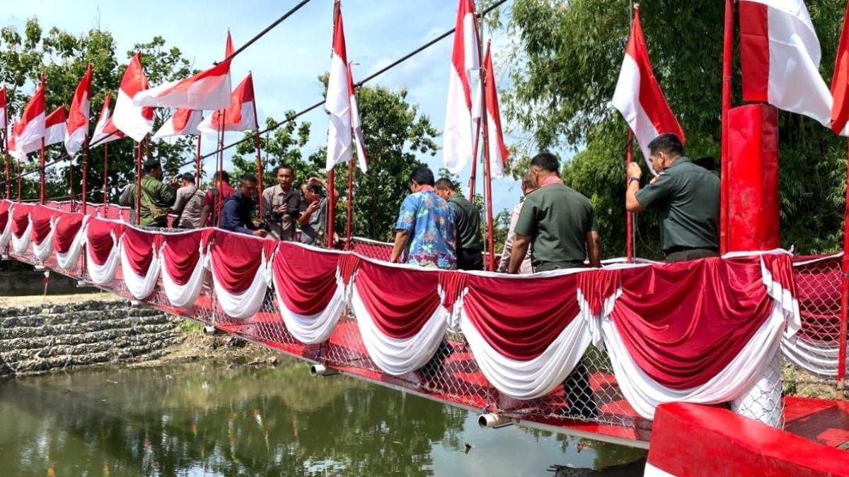 Pembangunan Jembatan Gantung Merah Putih Bayat Klaten Permudah Akses pembangunan-jembatan-gantung-merah-putih-bayat-klaten-permudah-akses