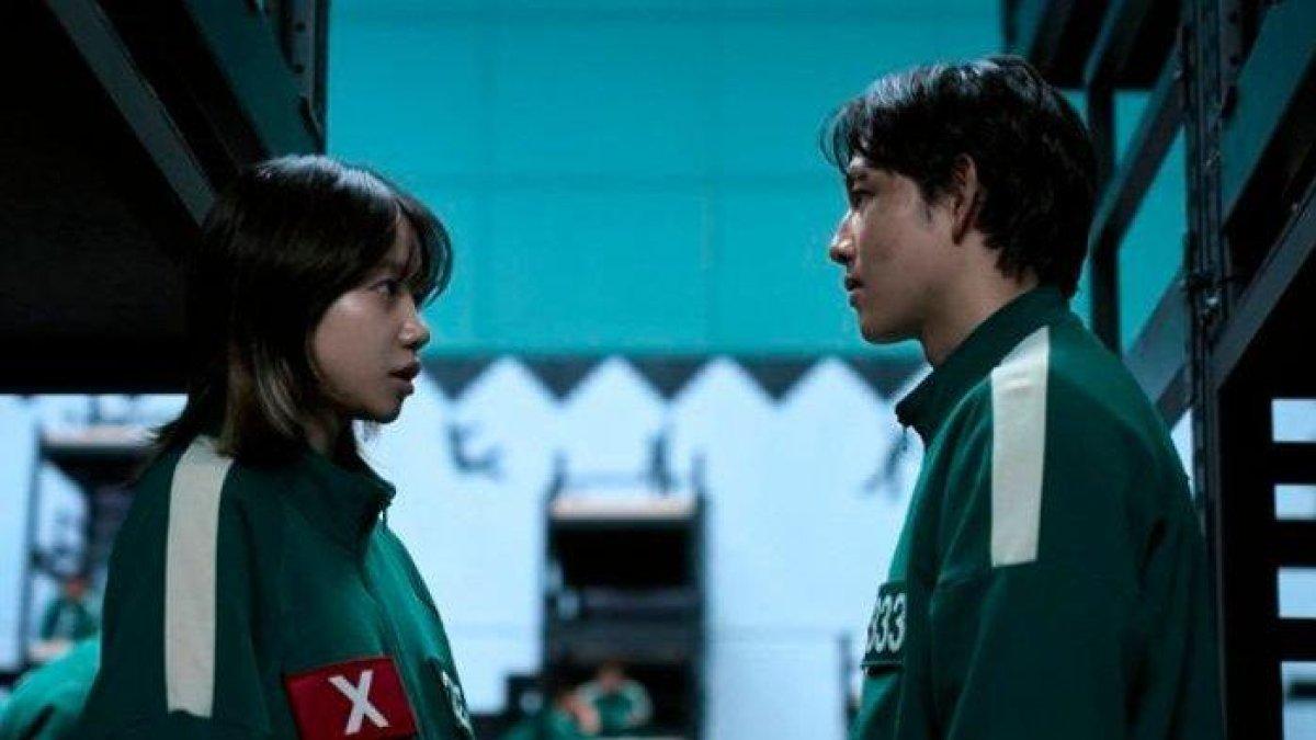 Jo Yu-ri dan Yim Si-wan, dalam drama Squid Game Season 2
