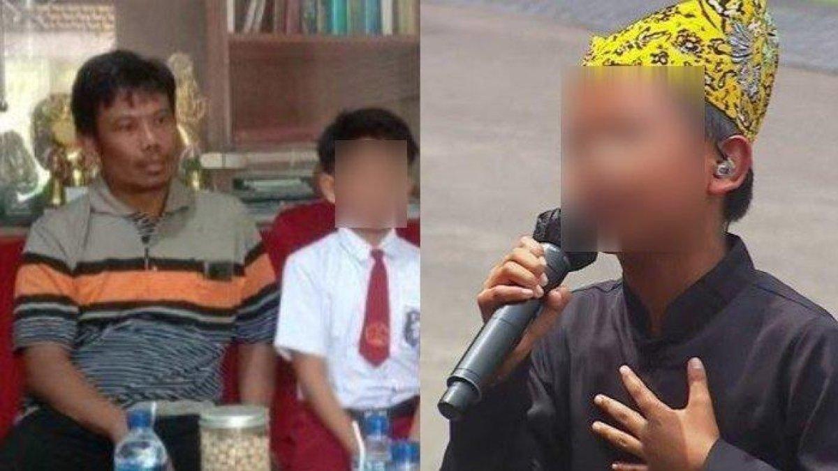 JOKO SUYOTO JUDOL - Joko Suyoto (kiri) ayah FP (kanan) penyanyi viral cilik di Banyuwangi, Jawa Timur. Joko Suyoto ditangkap terkait judi online.