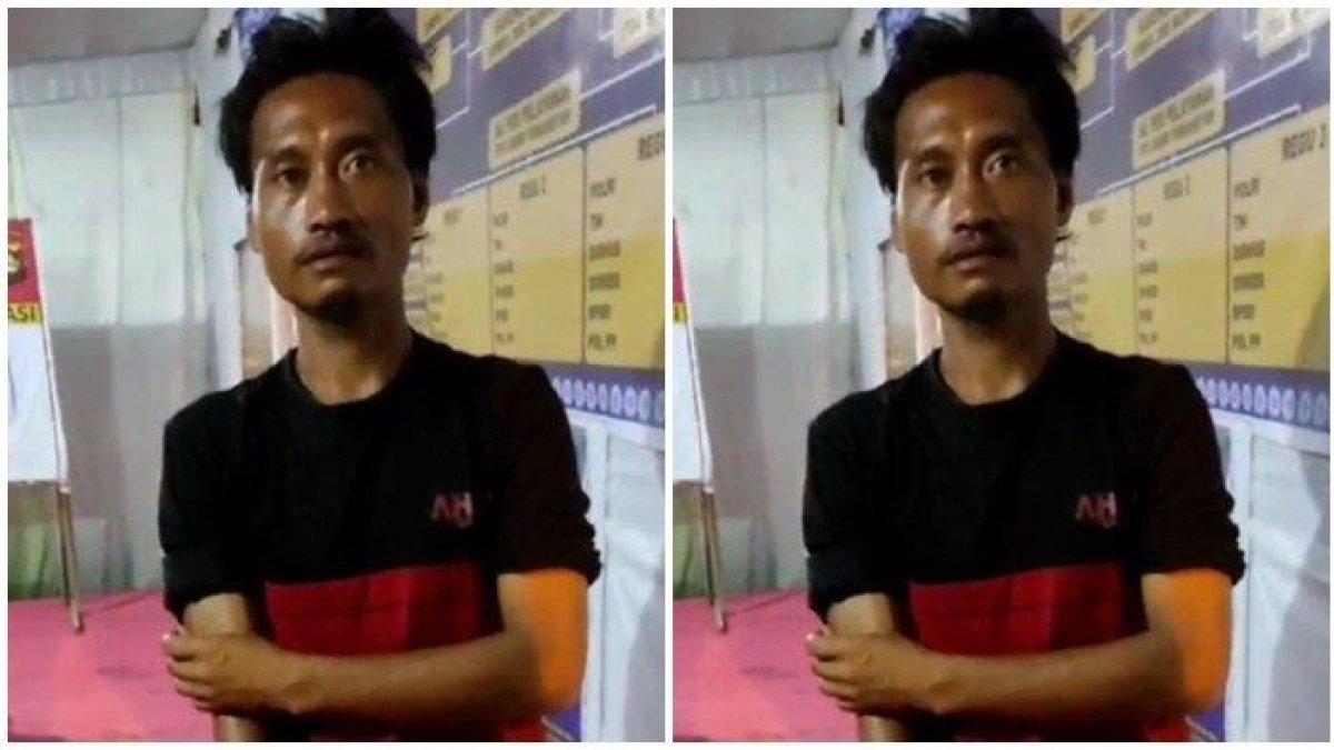 Jumadi, warga asal Lubuklinggau menceritakan nasib pilu yang dialaminya ke polisi di Muratara lantaran terpaksa mudik dari Jambi ke Lubuklinggau karena tak punya ongkos akibat upah kerjanya yang tak dibayarkan.