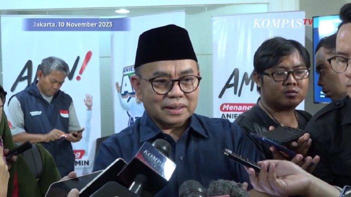 Juru bicara (Jubir) Anies Baswedan dan Muhaimin Iskandar atau Cak Imin, Sudirman Said, menanggapi hasil survei yang selalu menempatkan pasangan AMIN di bawah.