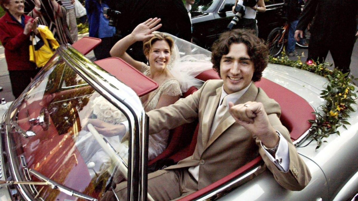 Justin Trudeau saat menikahi Sophie Gregoire di Montreal pada 28 Mei 2005.