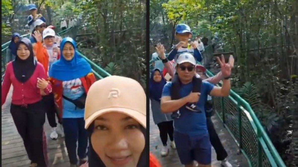 KASUS LISA DAN RIDWAN KAMIL - Ridwan Kamil dan Atalia Praratya tampil harmonis. Keduanya seolah menegaskan rumah tangga baik-baik saja meski diterpa isu Lisa Mariana.