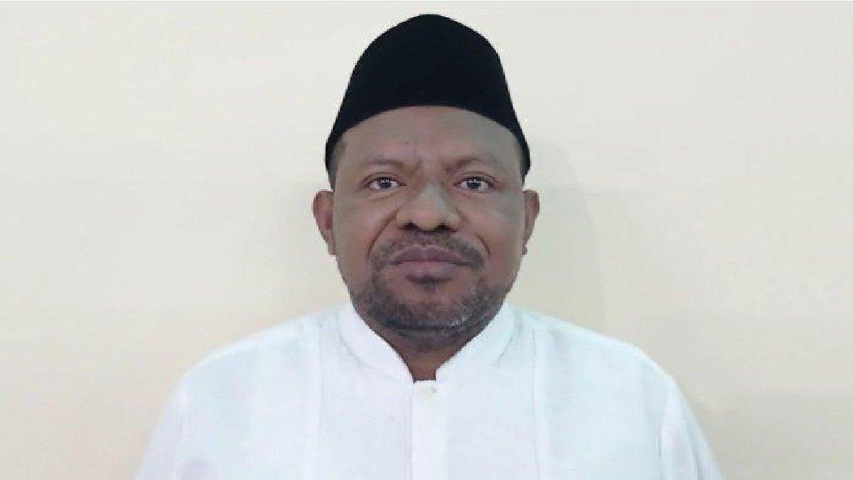 PENGURUS MUI - KH Ahmad Nausrau, saat menghadiri Musda III di Kota Sorong, Sabtu (11/3/2023). Ia mengatakan (MUI) Provinsi Papua Barat Daya segera dibentuk.