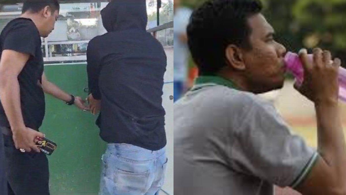 KOCAK! bandar narkoba minta minum ke polisi saat dikejar-kejar